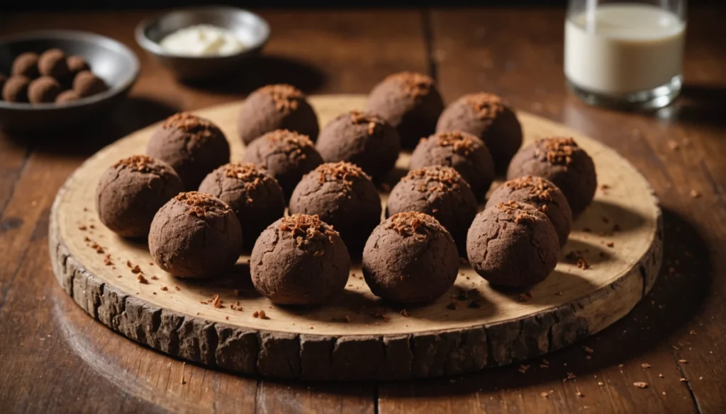 truffes au chocolat au lait