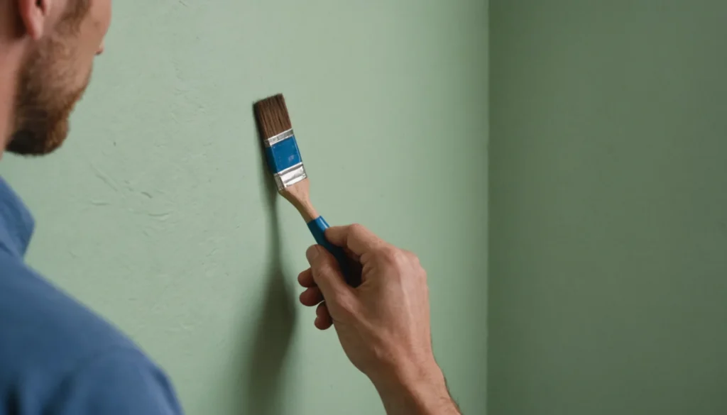 peindre un mur en couleur avec bordure